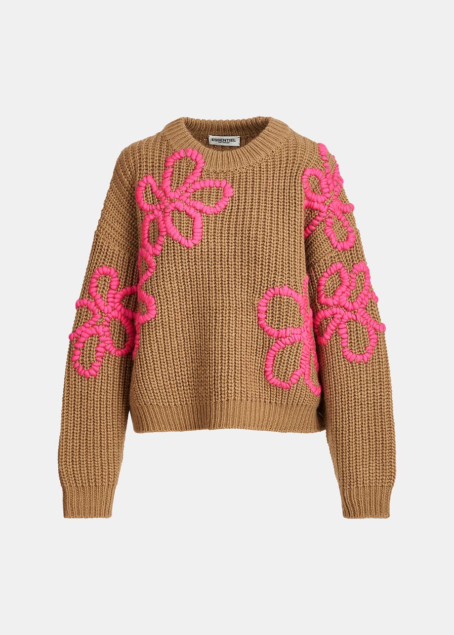 Eschew Floral Embroidered Pullover