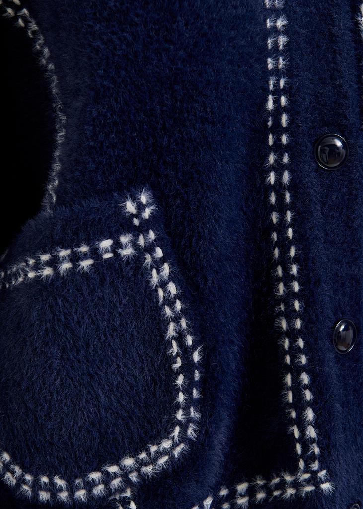 Ihoops Fuzzy Cardigan