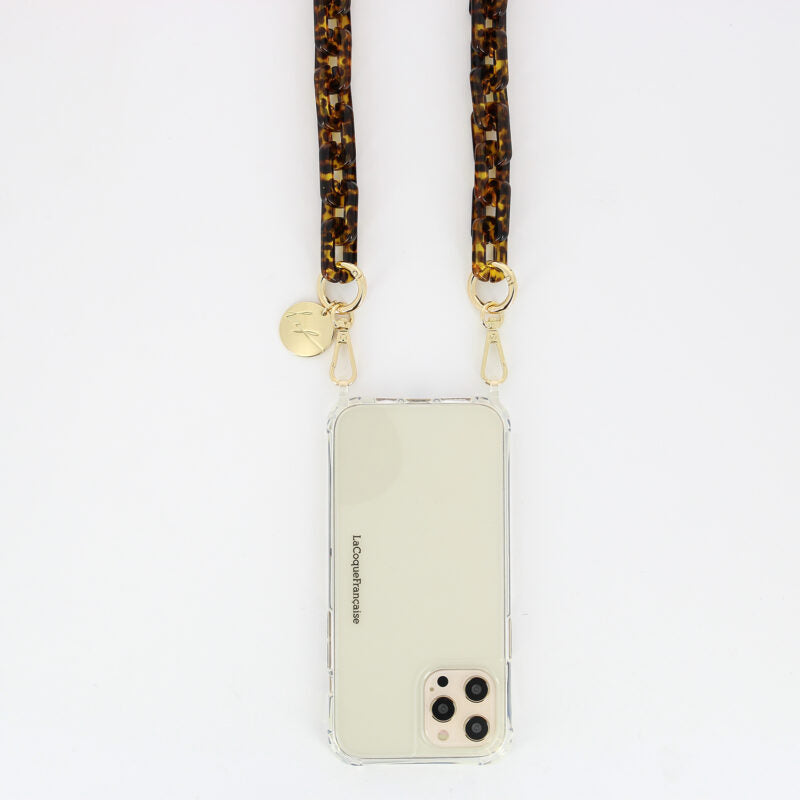 Emmy Phone Chain Brown Shell