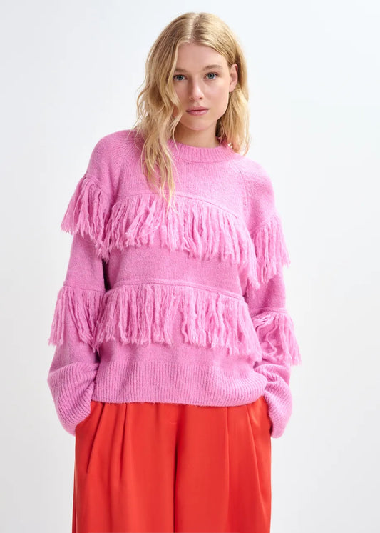 Johns Sweater With Fringe Detail-Essentiel Antwerp-Lewis Yates