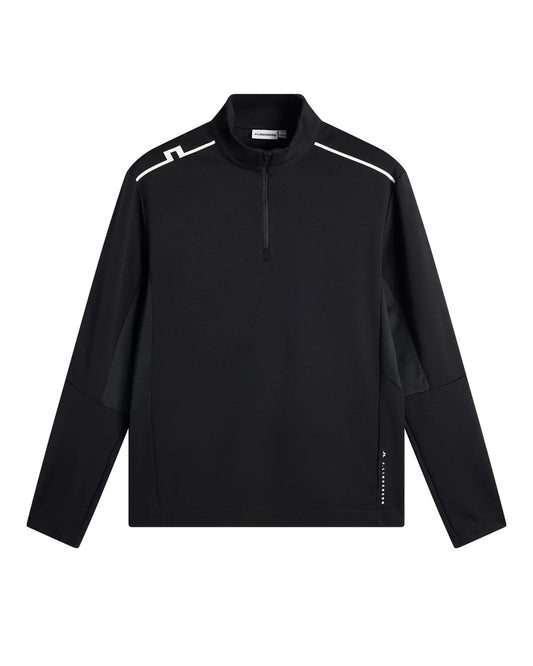Leon Quarter Zip Mid Layer Black-J Lindeberg-Lewis Yates