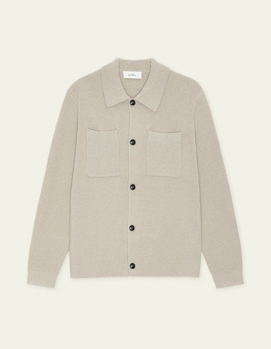 Milano Knit Overshirt Light Sand