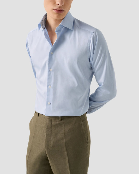 Solid Paisley Effect Shirt