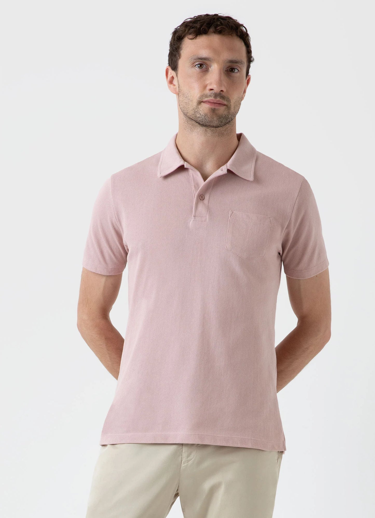 Pale Pink Riviera Polo Shirt