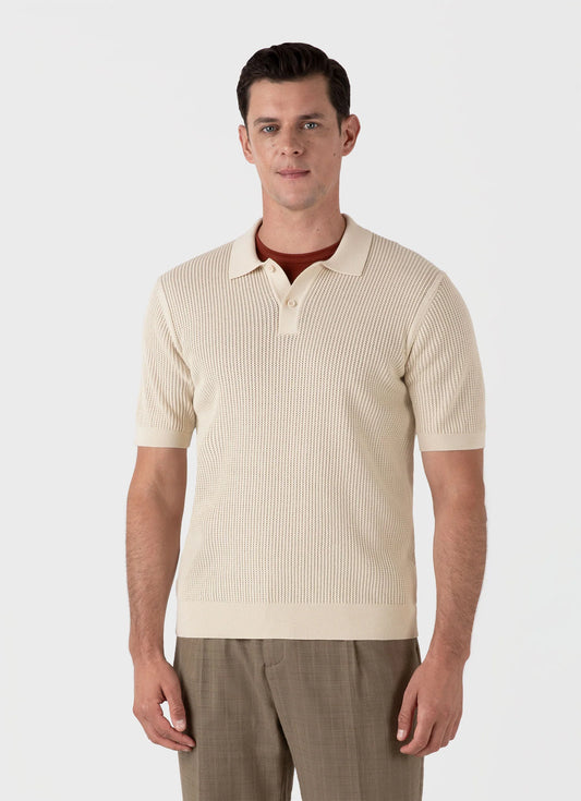 Mesh Stitch Polo