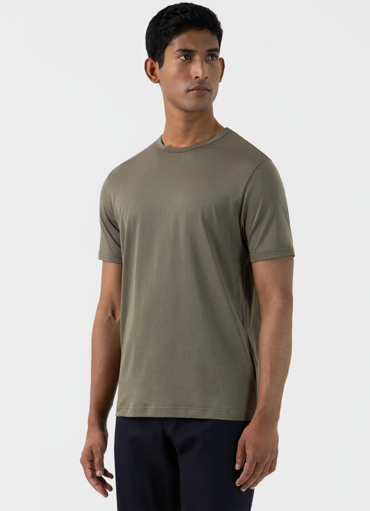 Khaki Classic Cotton T-Shirt