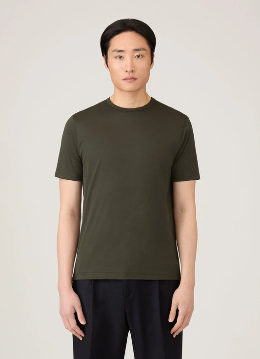 Dark Green Classic Cotton T-Shirt