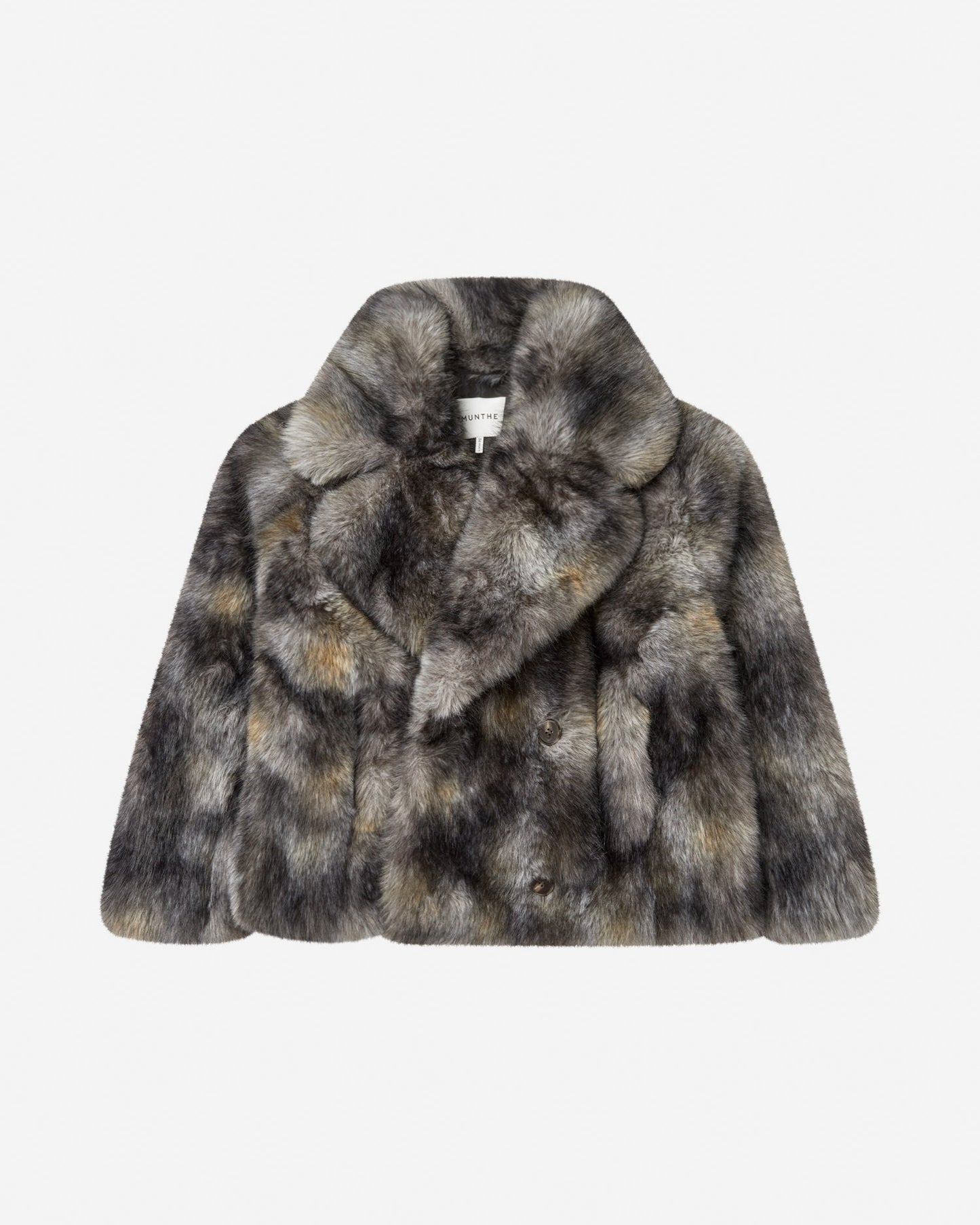 Lestine Short Faux Fur Jacket Grey