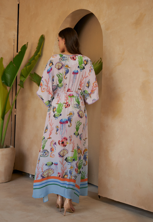 Peony Shells Multi Dress-INOA-Lewis Yates
