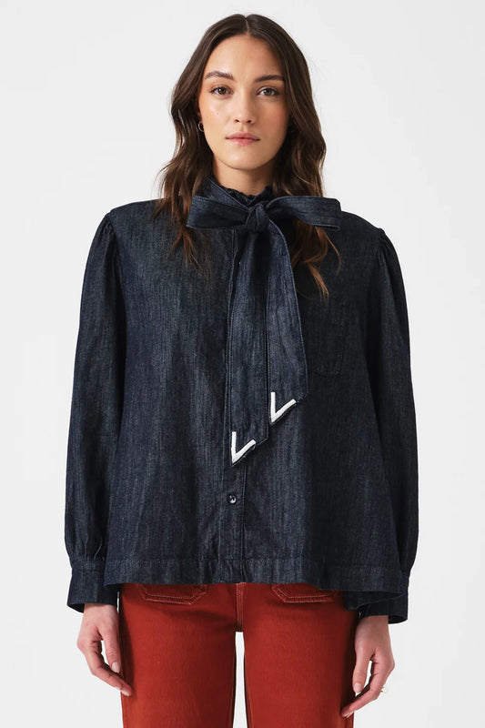 Poets Blouse - Pacific Blue