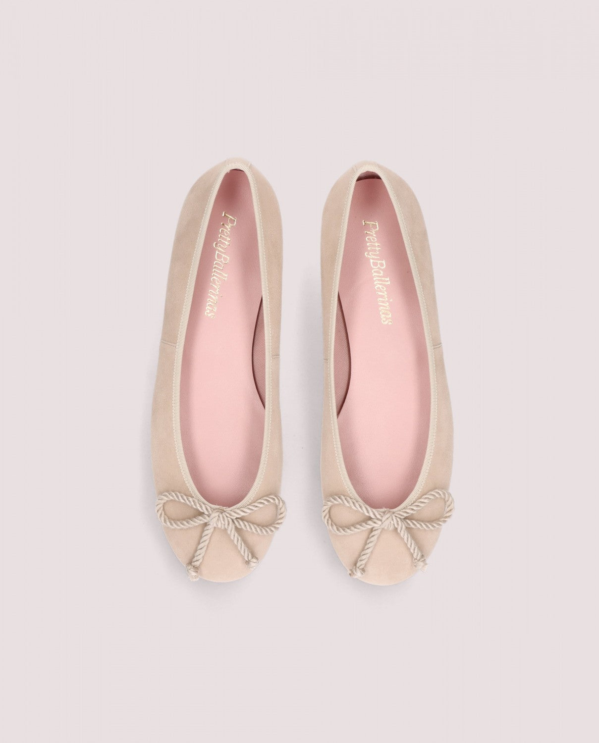 Rosario Sand Suede Ballerina