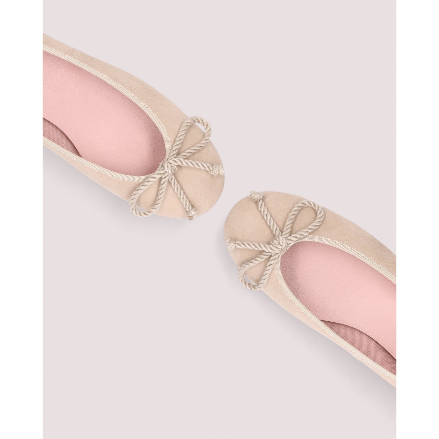 Rosario Sand Suede Ballerina