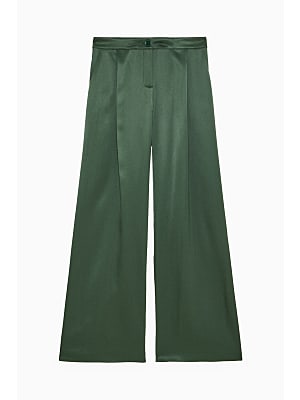 Satin Flared Pants-Patrizia Pepe-Lewis Yates