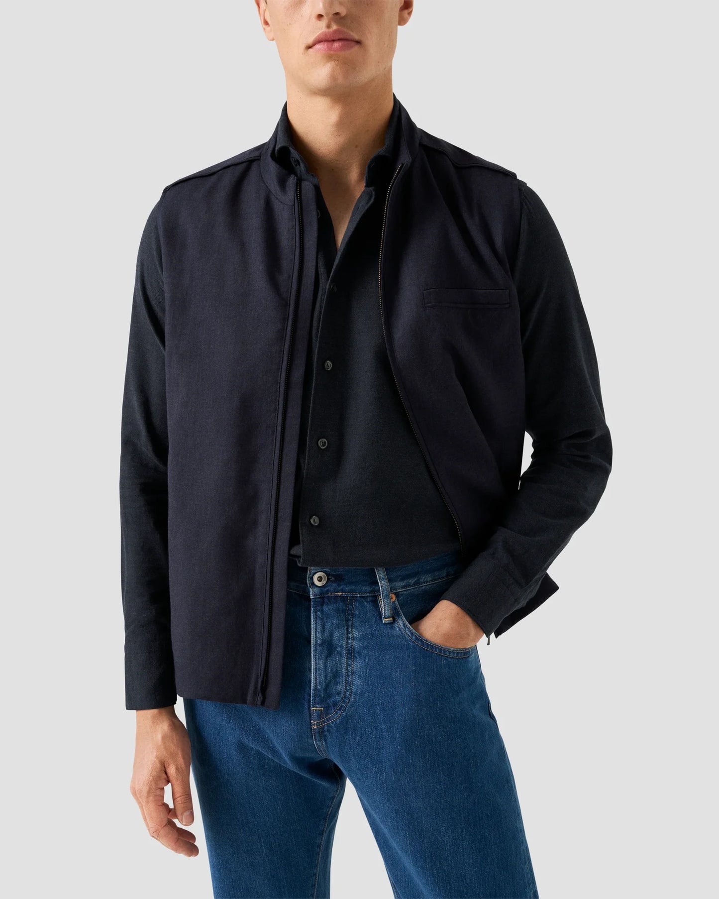 Flannel Shirt Navy