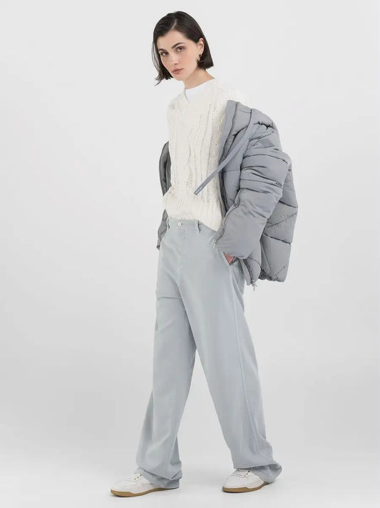 Straight Fit Twill Trouser-Replay-Lewis Yates