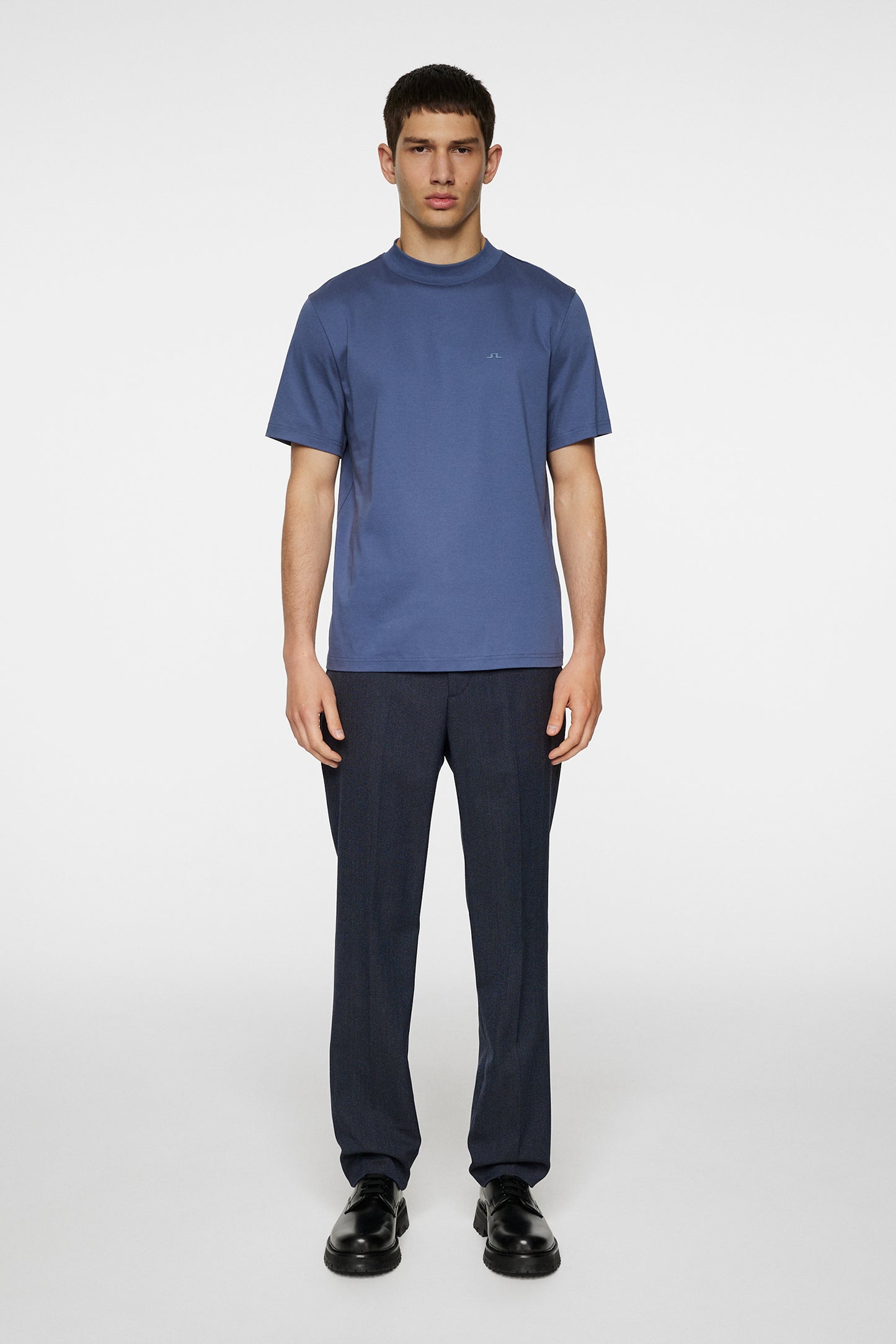 Ace Mock Neck T-Shirt Vintage Indigo