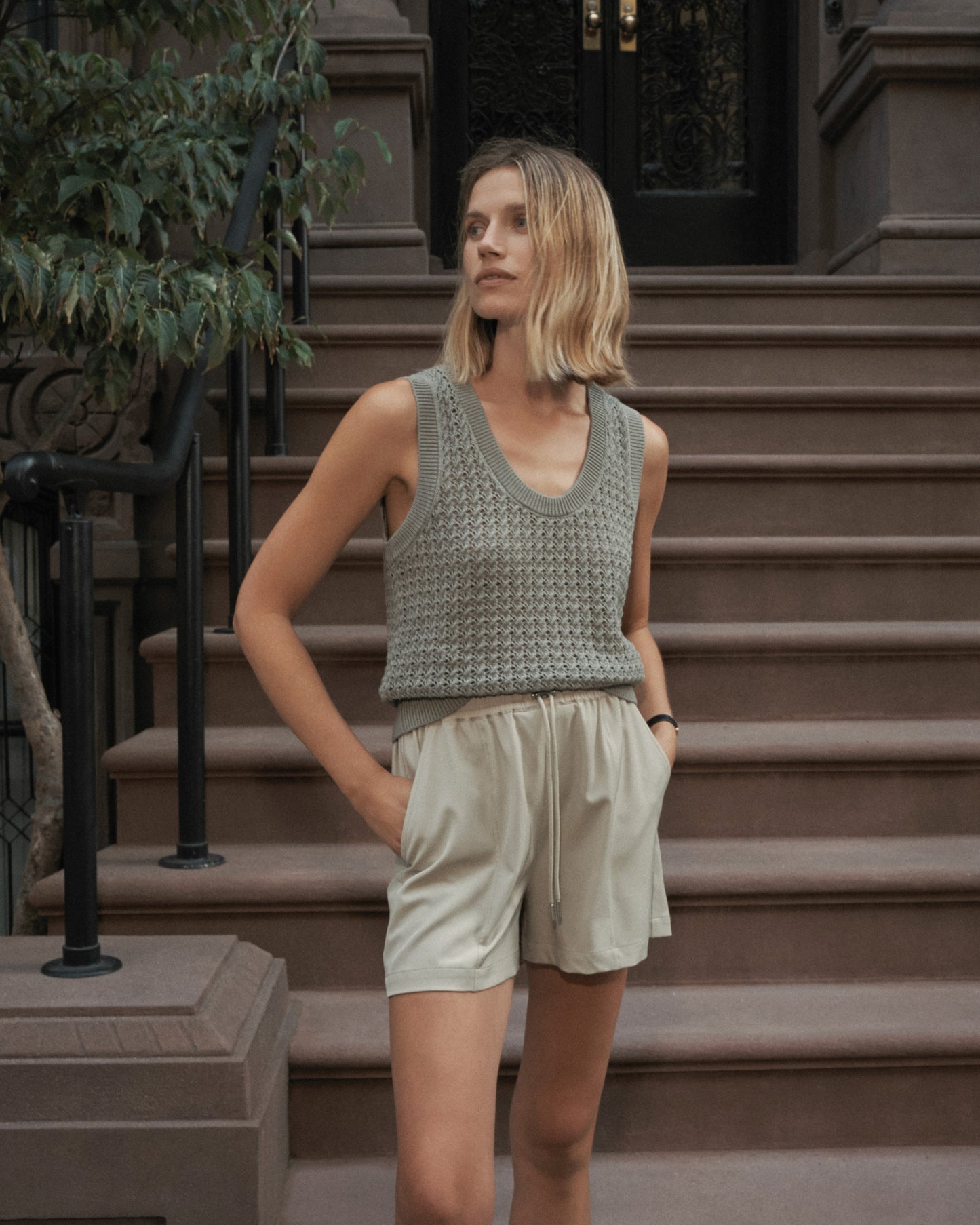 Ferns Open Knit Tank