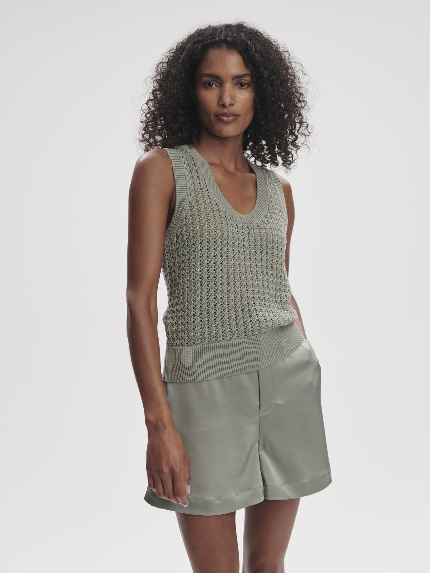 Ferns Open Knit Tank