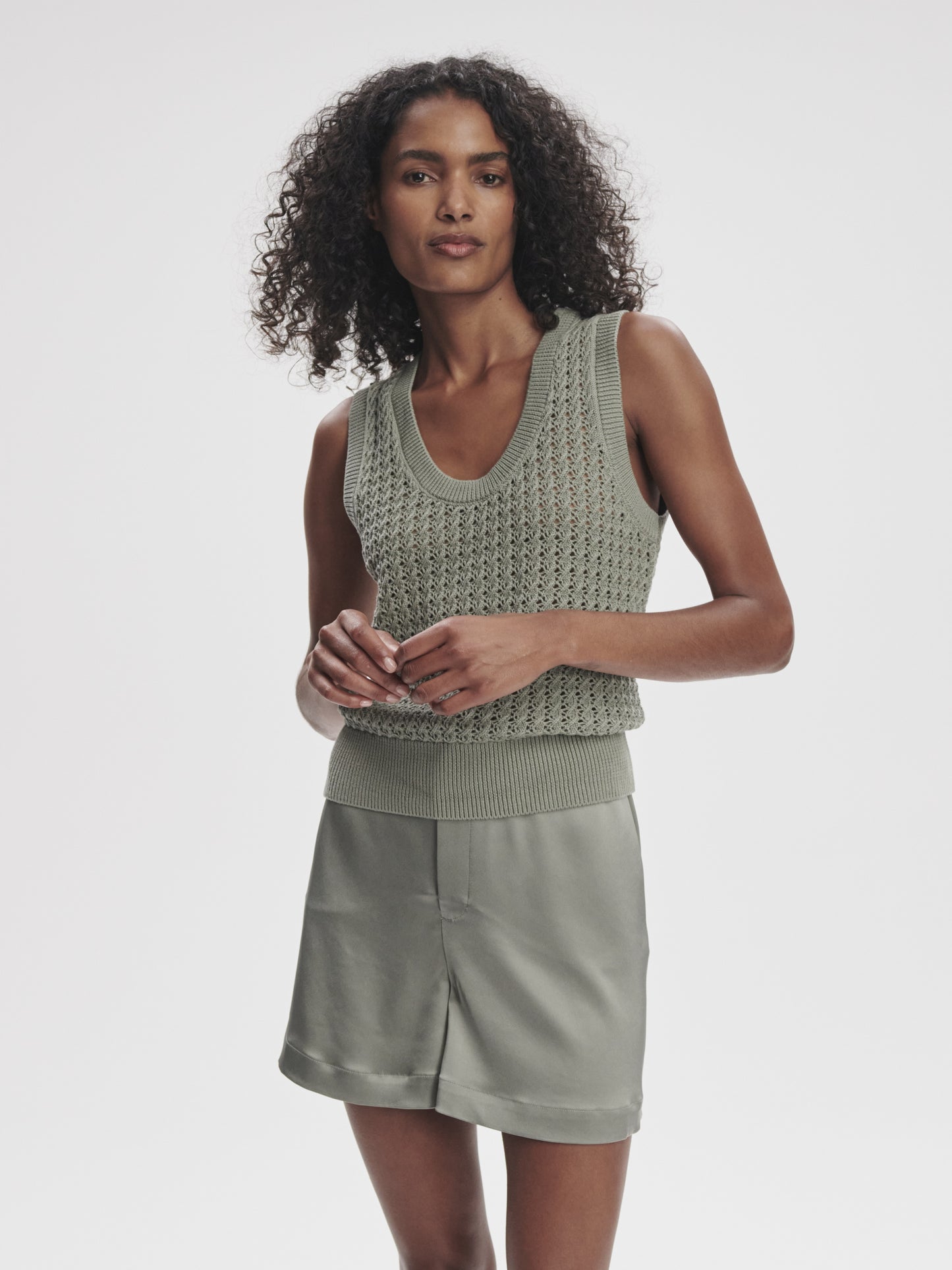 Ferns Open Knit Tank