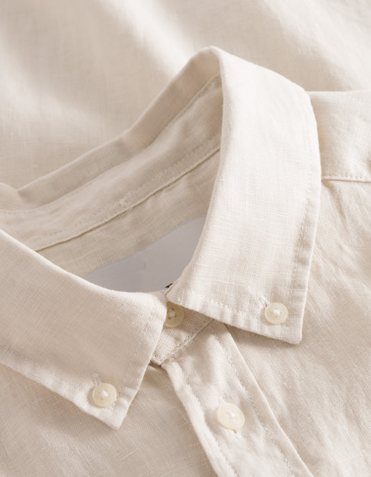 Kris Linen SS Shirt Ivory