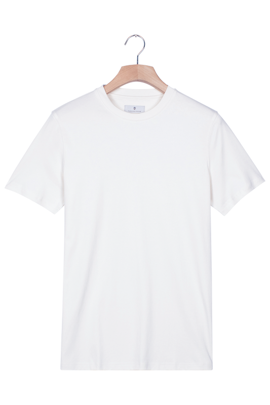 White Liquid Crew Tee-Thomas Maine-Lewis Yates