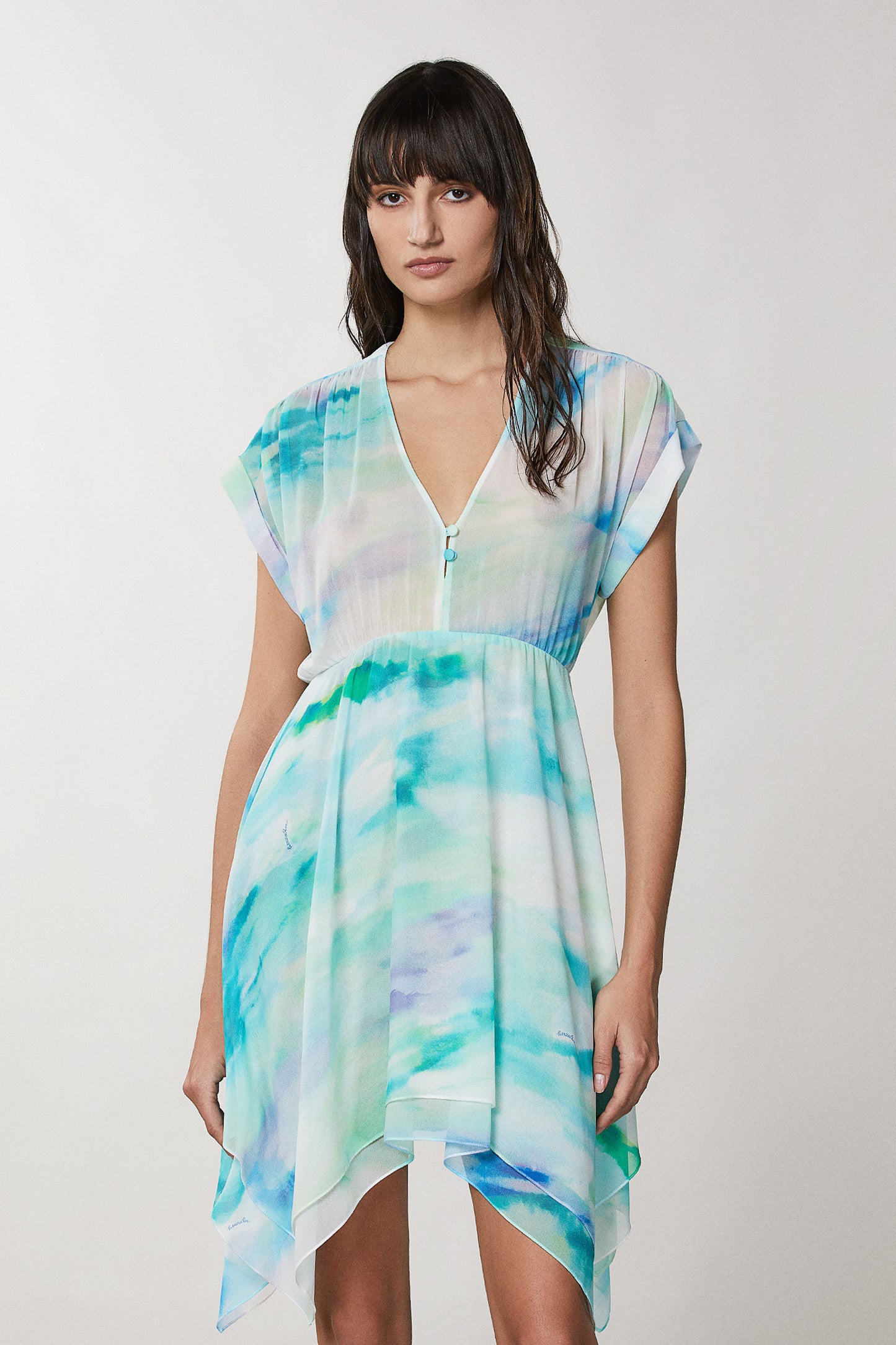 Asymmetrical Chiffon Dress