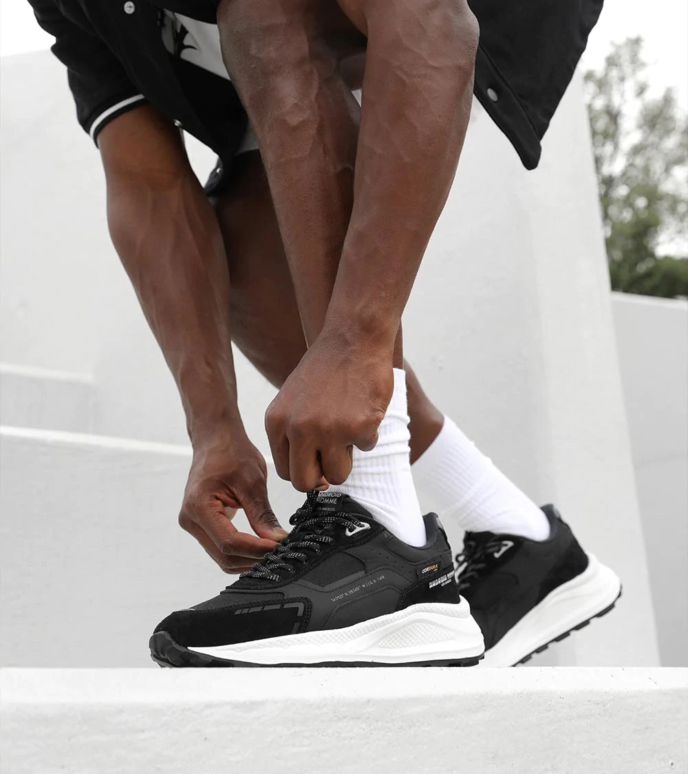 El Porto Black Cordura Sneaker
