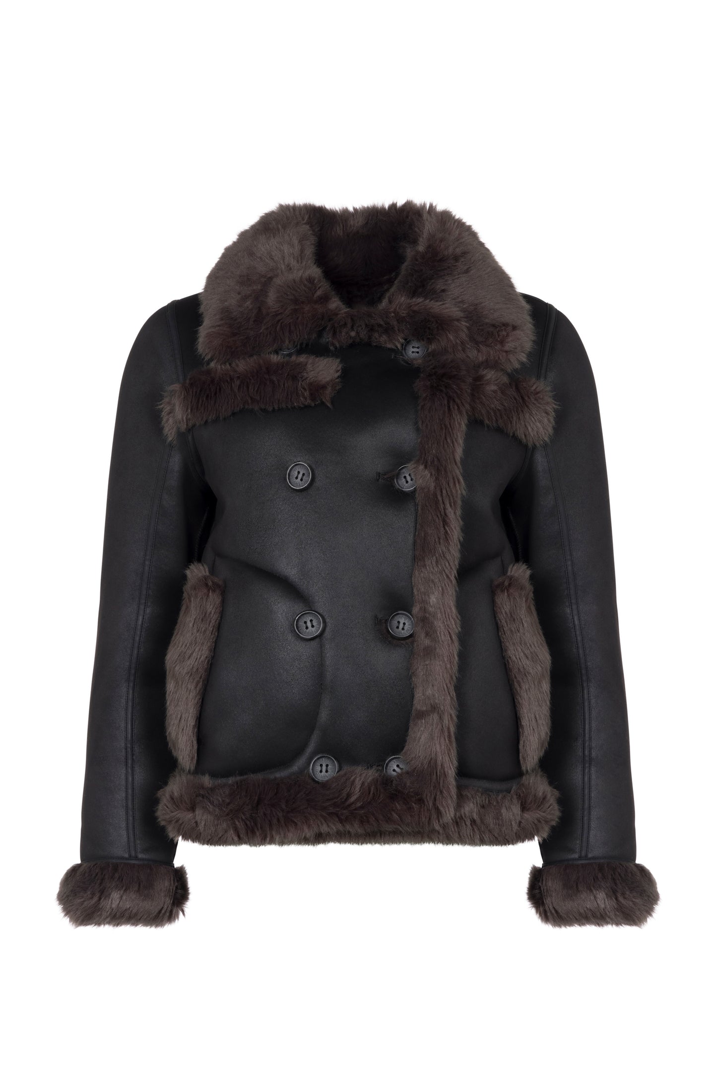 Black Reversible Aviator Jacket