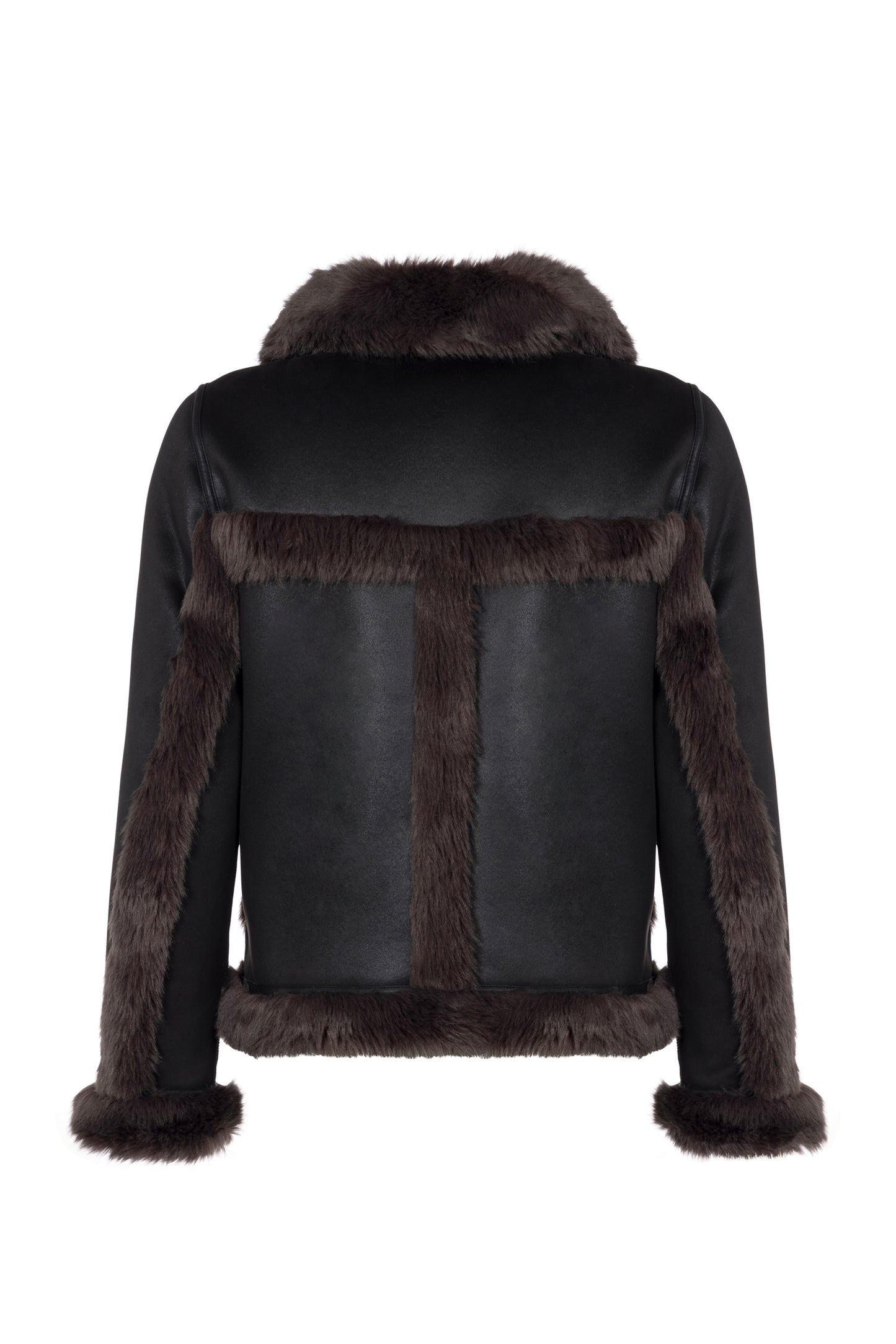 Black Reversible Aviator Jacket