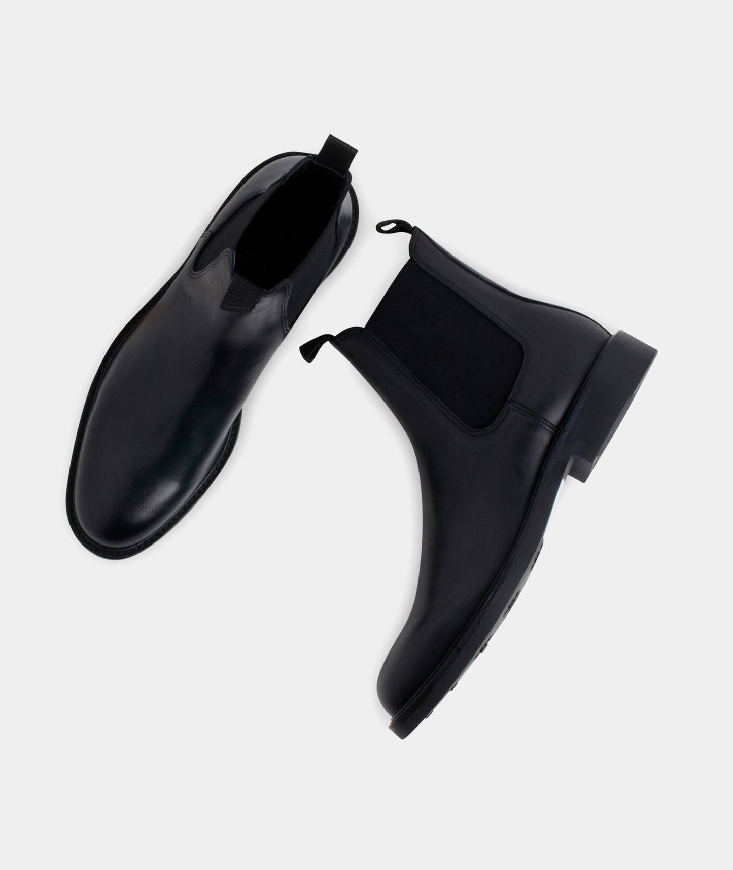 Chelsea Black Leather Boot