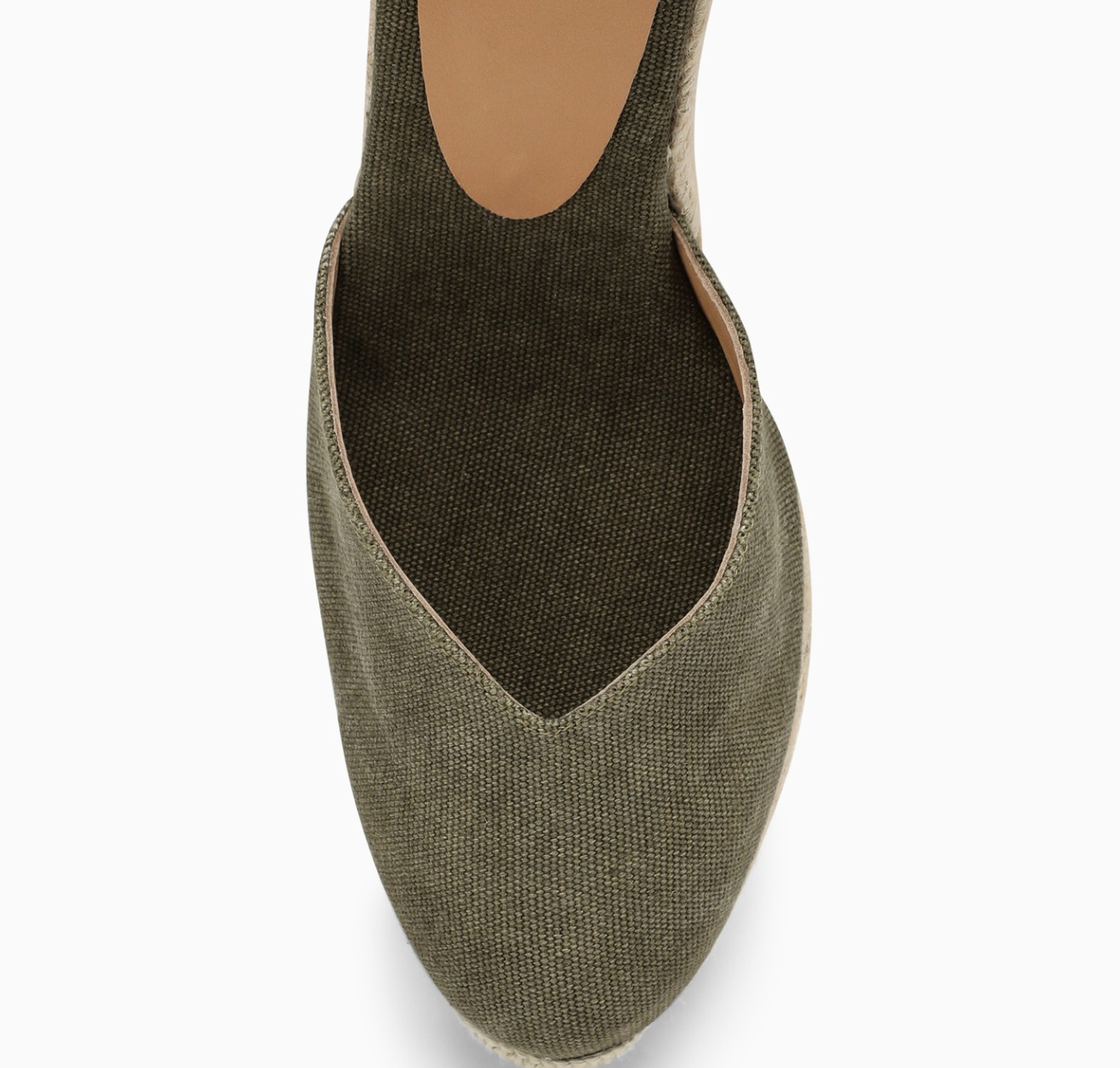 Chiara 80 Olive Espadrille Wedge