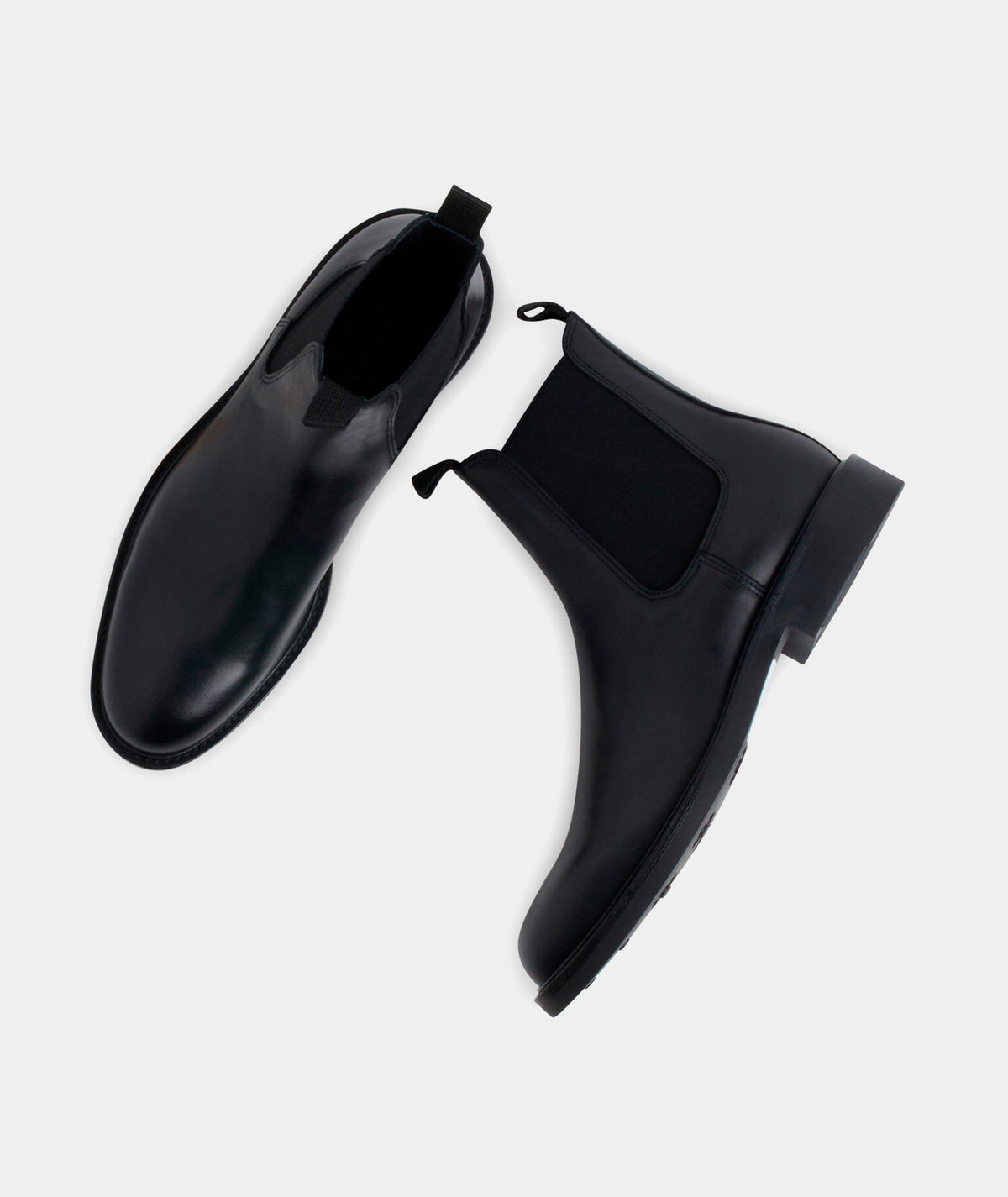Chelsea Black Leather Boot-Garment Projects-Lewis Yates