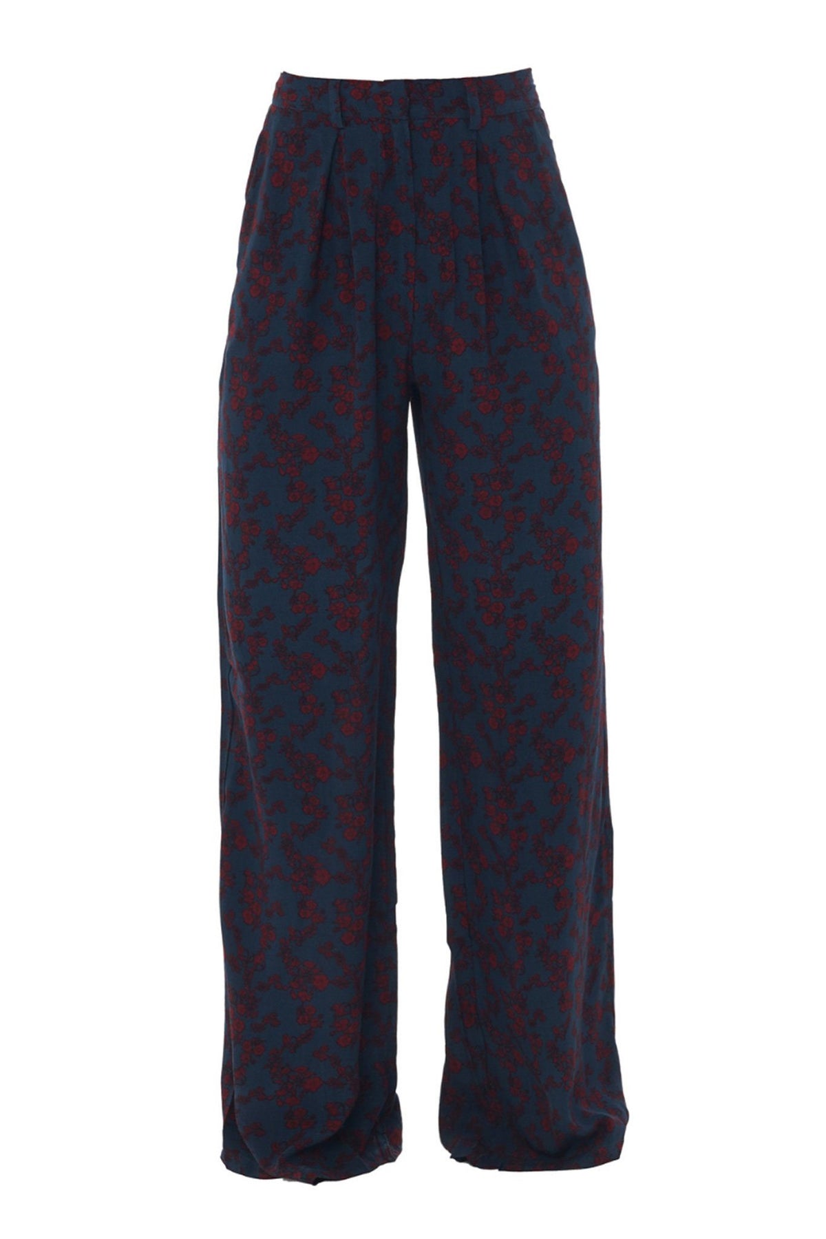 Gabrielle Poppy Pomegrate Pant-Poppyfield-Lewis Yates