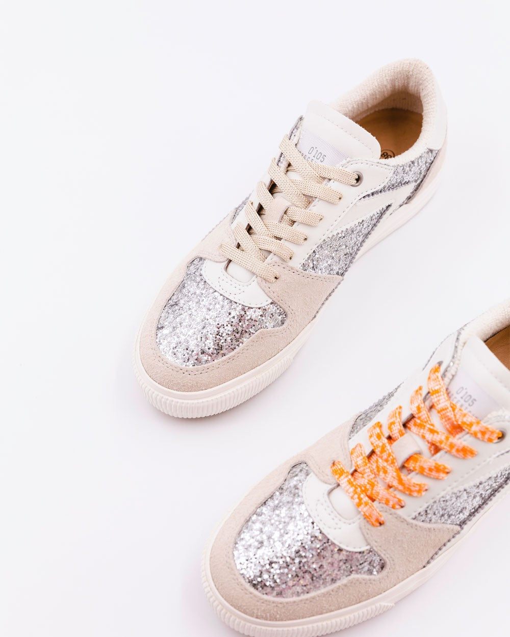 Julia Silver Glitter Trainer