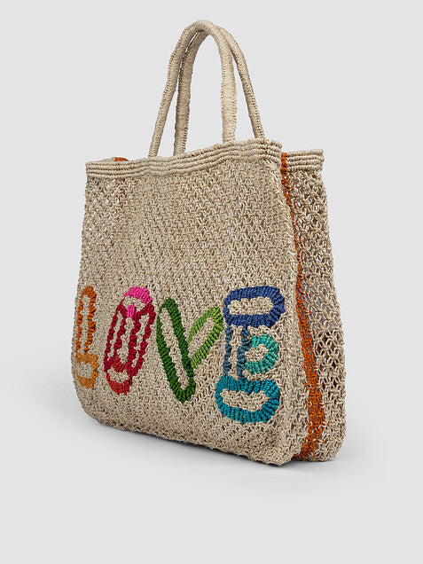 LOVE Large Woven Bag