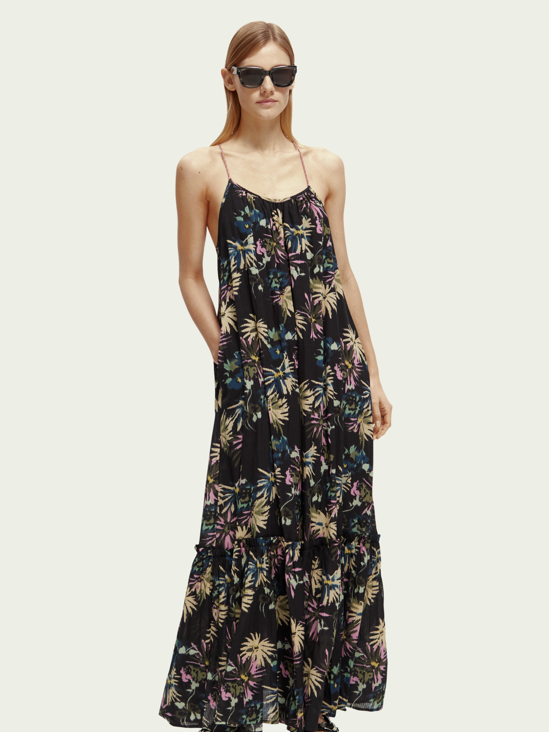 Tiered Strap Maxi Dress