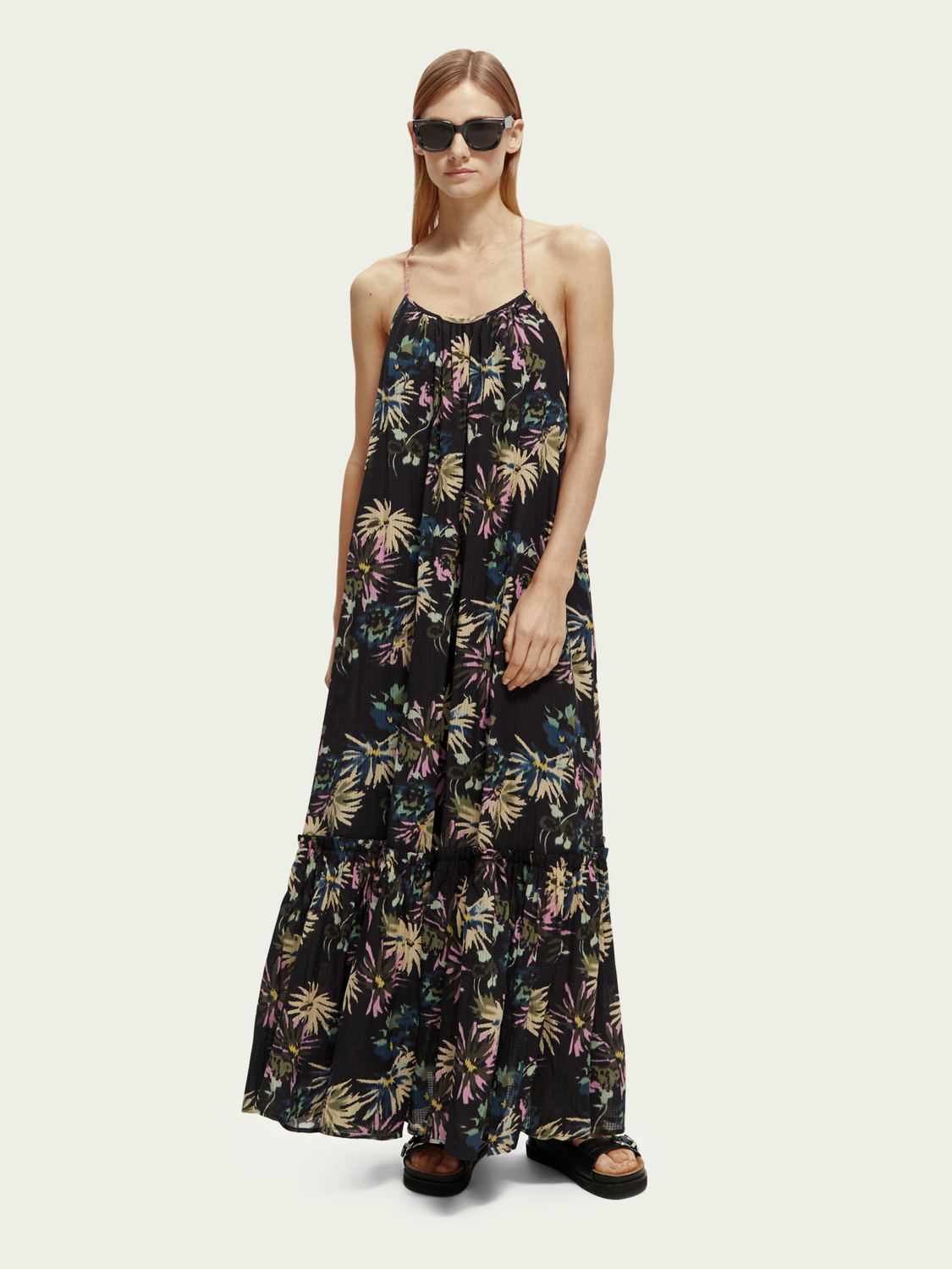 Tiered Strap Maxi Dress