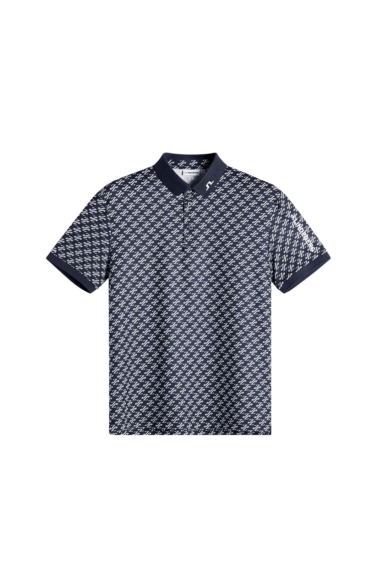 Tour Tech Print Polo Navy