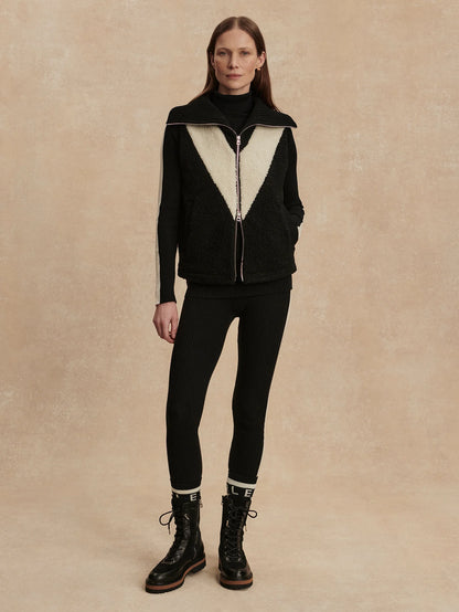 Caspian Sherpa Gilet - Black