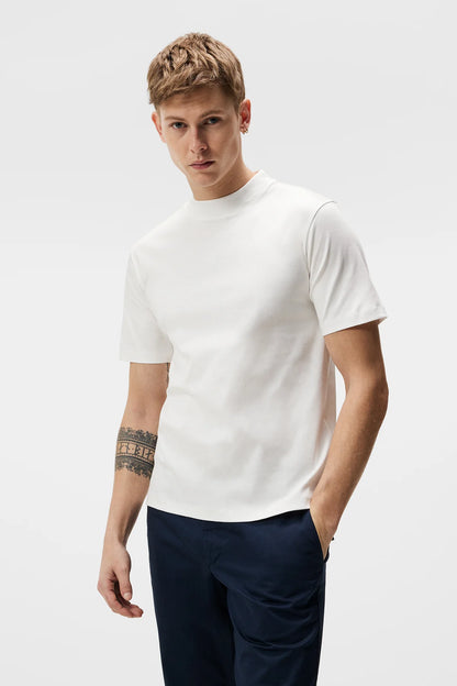 Ace Mock Neck T-Shirt White