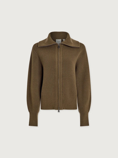 Enrico Knit Jacket - Teak Olive