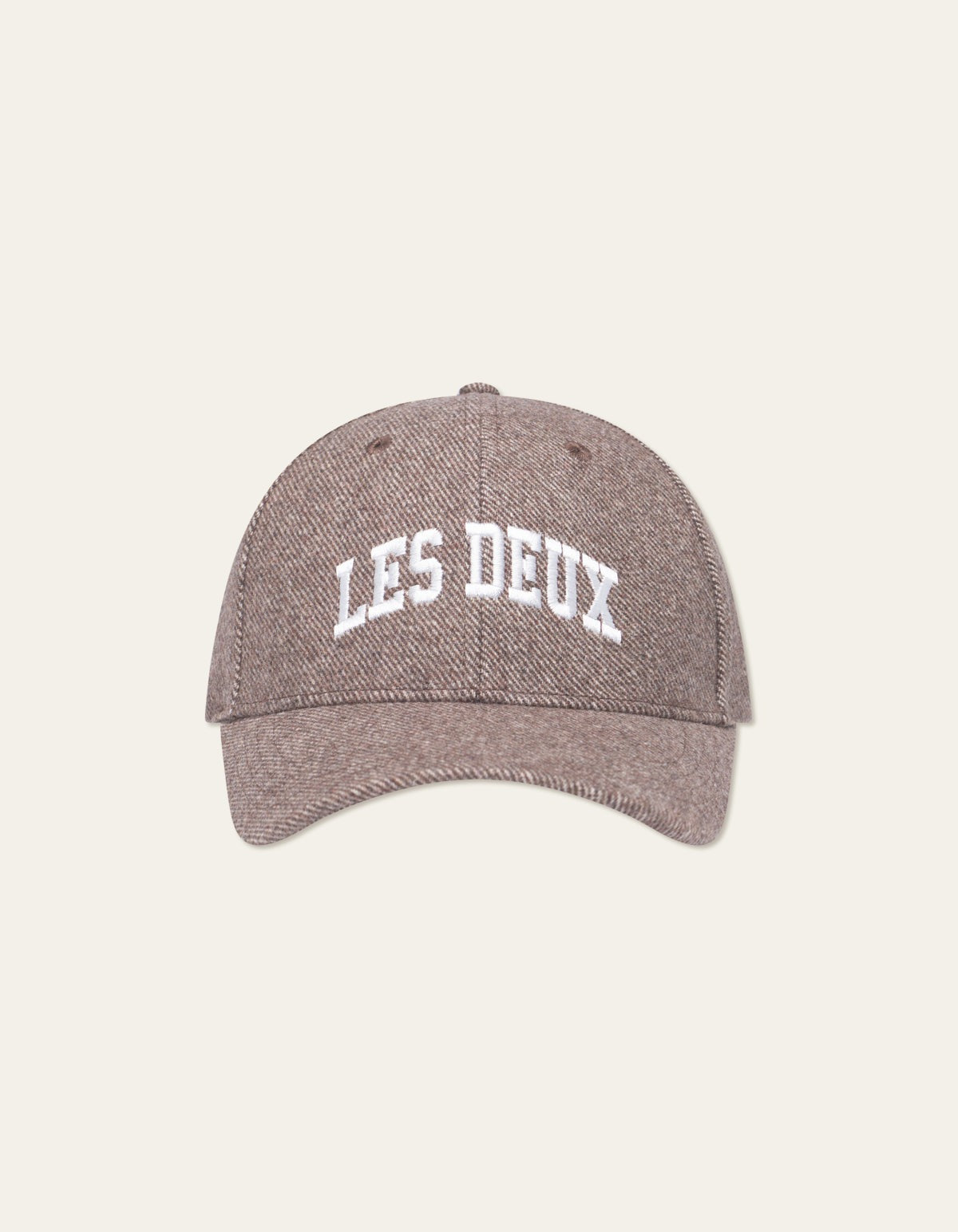Les Deux Wool Baseball Cap Mountain Grey Melange