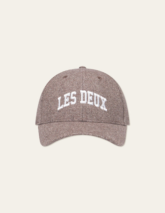 Les Deux Wool Baseball Cap Mountain Grey Melange