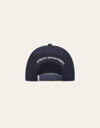 Les Deux Wool Baseball Cap Dark Navy