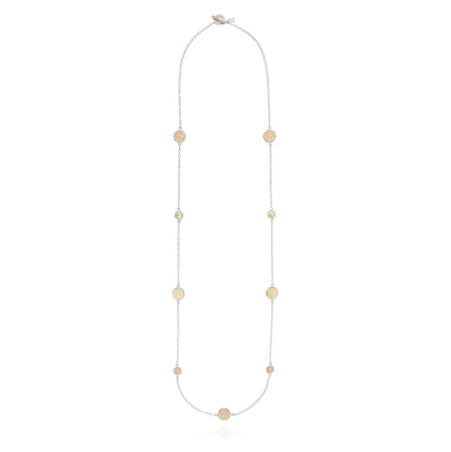 Classic Long Multi Disc Station Necklace