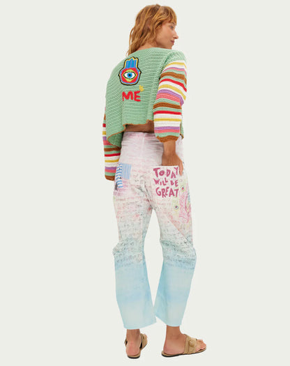 Ibiza Love Crochet Cardigan - Mint
