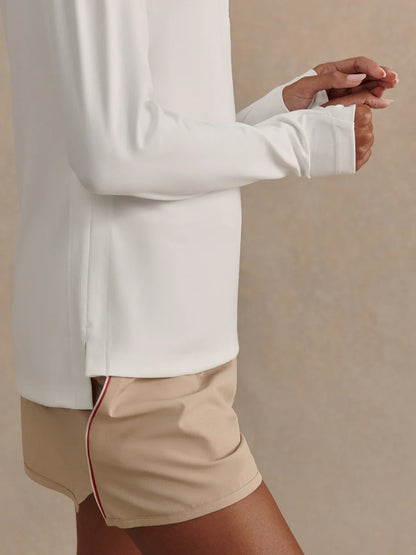Amren Half Zip Sweat - White