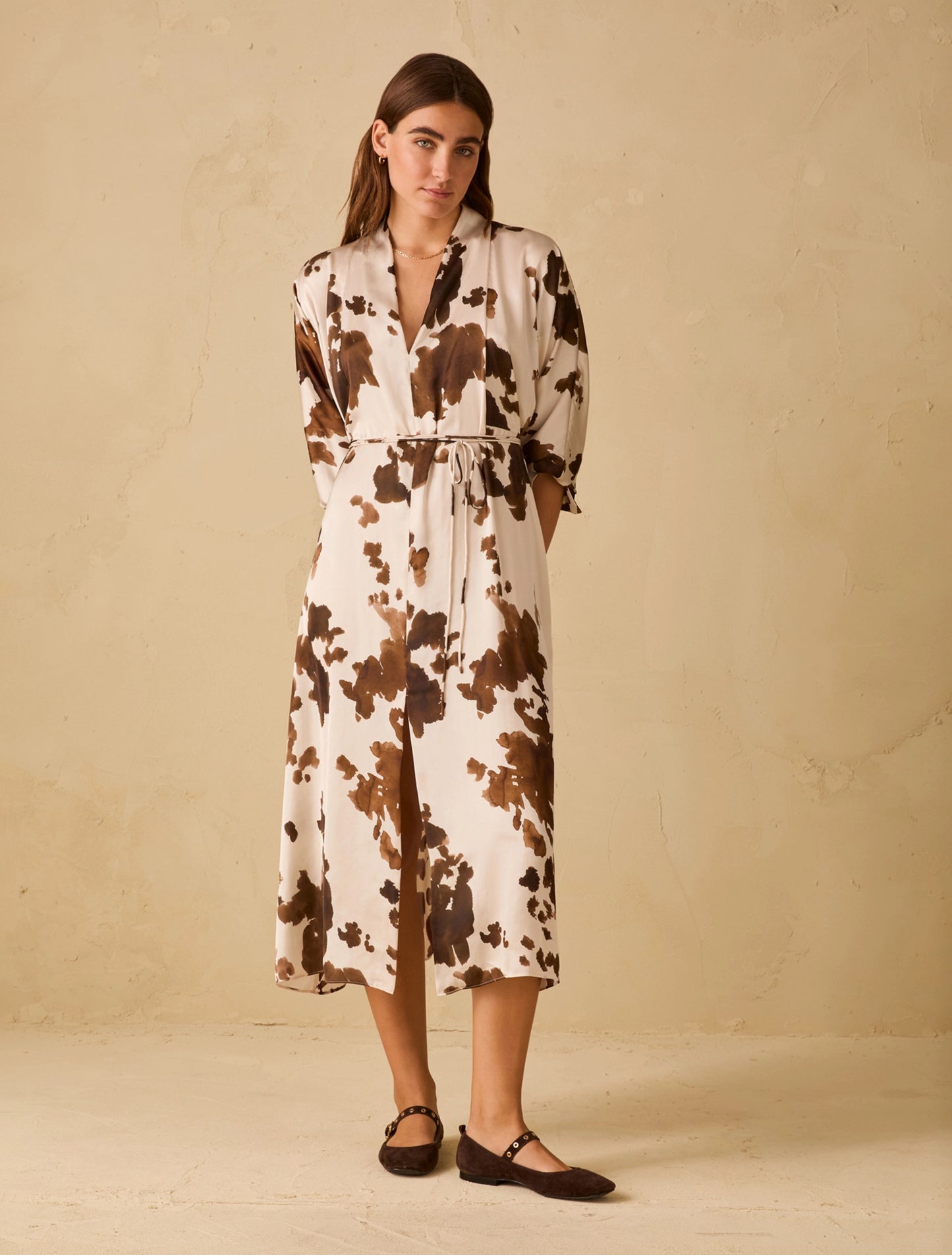 Boario Cow Print Dress