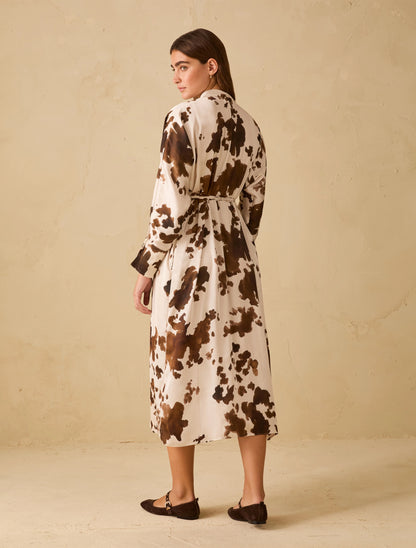Boario Cow Print Dress