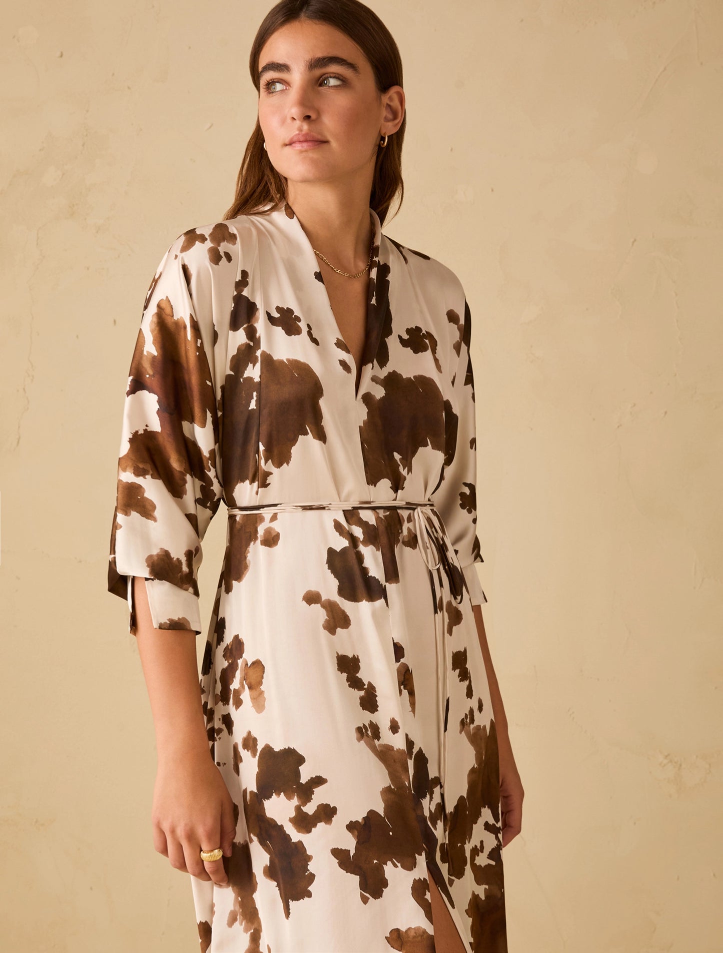 Boario Cow Print Dress